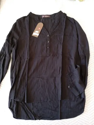 Lote 2 camisas cuello mao S/36