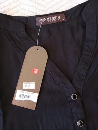 Lote 2 camisas cuello mao S/36