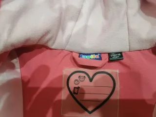 Chaqueta rosa niña con capucha