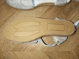 Alpargatas Fallera Plata sol puesta 1 vez