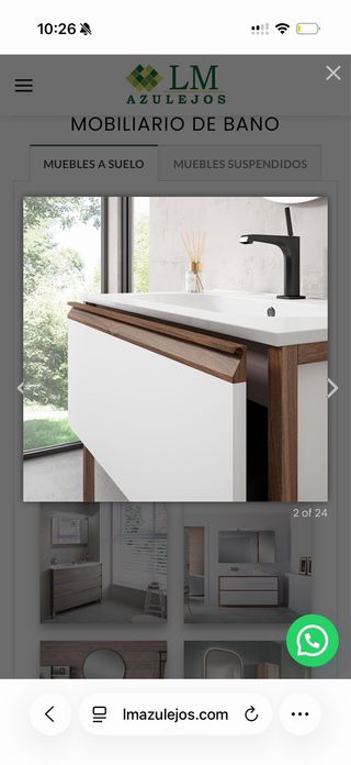 Mueble de baño y espejo