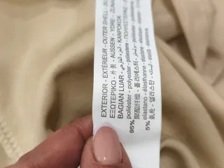 Falda Zara gasa beige larga talla S