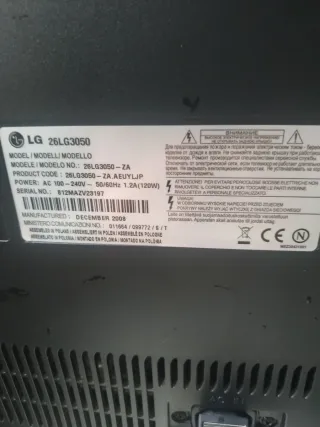 Televisor LG Plasma Negro, y mando