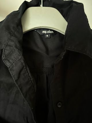 Camisa negra manga larga