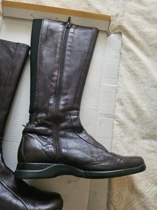 Botas altas de piel mujer