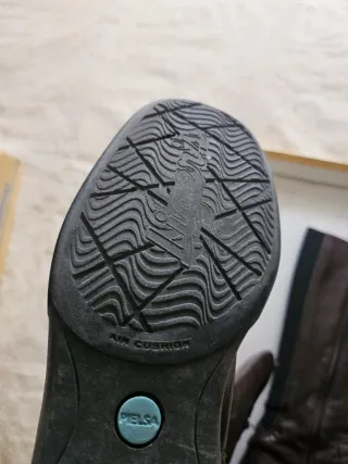 Botas altas de piel mujer