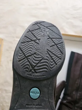 Botas altas de piel mujer