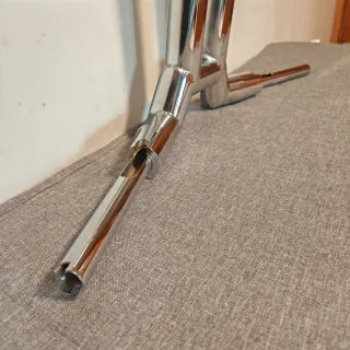 Manillar moto custom cromado robusto