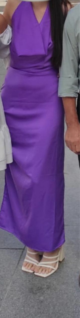 Vestido largo morado