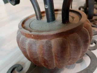 Lampadario Ferro Battuto Rustico 4 Luci