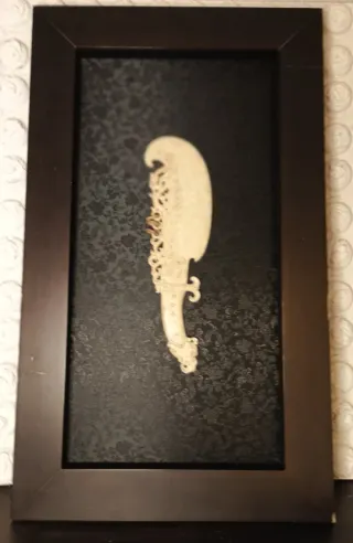 Daga China Jade Natural Decorativa