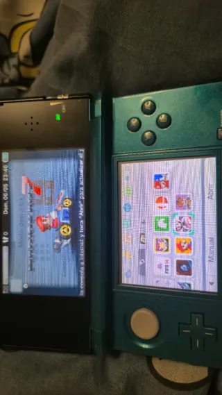 Nintendo 3DS Verde con 64GB de juegos