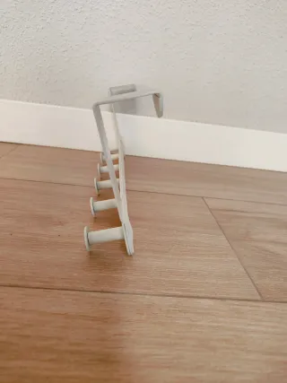 Appendiabiti metallico bianco per porta