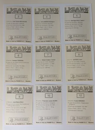 Cromos Albacete Liga 94-95 Panini