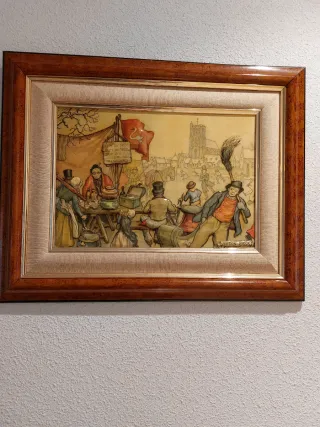 Cuadros relieve vintage.