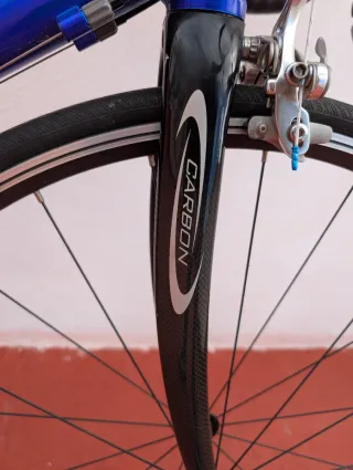 Bicicleta de carretera horquilla carbono