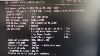 AMD Athlon XP 3200+ Barton 400FBS socket 462