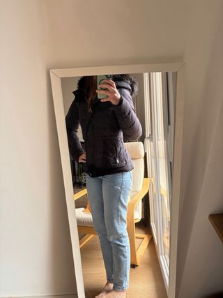 Plumas Zara entallado azul marino Talla S (XS)