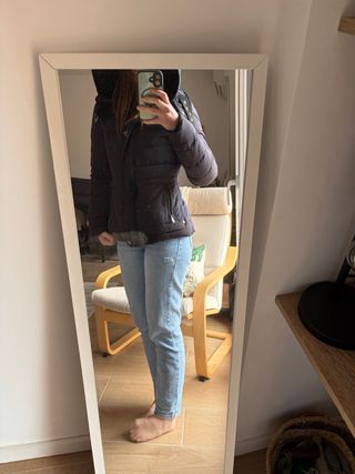 Plumas Zara entallado azul marino Talla S (XS)