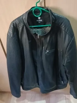 Chaqueta imitación piel negra XXXL 25e