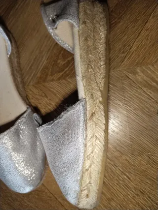 Alpargatas Fallera Plata Talla 35