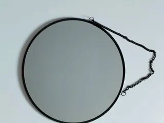 Espejo redondo decorativo con cadena