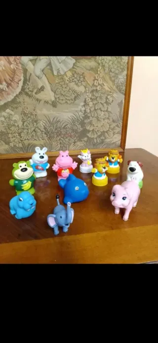 Set Animali Gomma Giocattoli