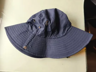 Gorro de pesca impermeable azul