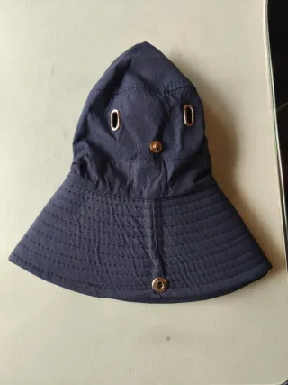 Gorro de pesca impermeable azul