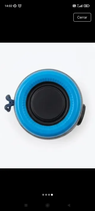 Altavoz Bluetooth Portátil Azul y Negro