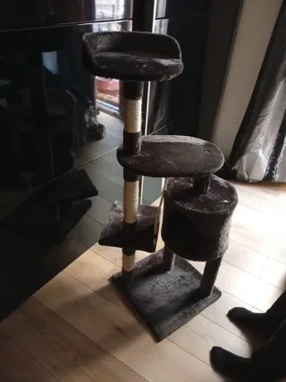 Rascador para gatos de tela