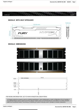 Memoria RAM HyperX Fury DDR3 (2x8GB)