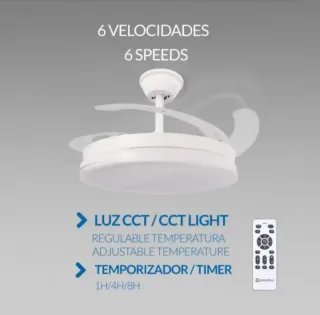Ventilador de techo con luz LED Mi ko mi ka