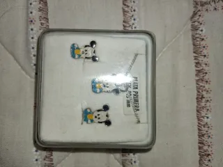 Collar y Pendientes Mickey Mouse Plata 925