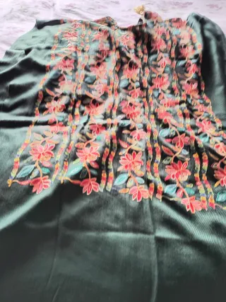 Poncho Mexicano Tío Bordado Flores