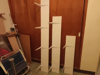 Estanterías Blancas madera 2 de 97*21 3 de 140*21