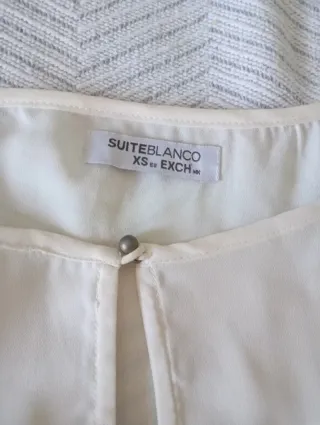 Blusa manga corta Blanco