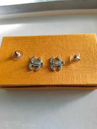 Pendientes Chanel Doble C Plata