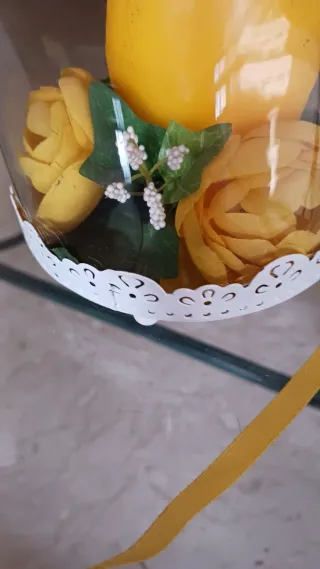 Alzatina porta dolcetti e candela uovo