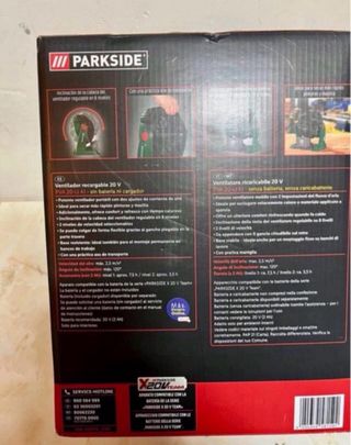 Ventilador Parkside 20V Recargable