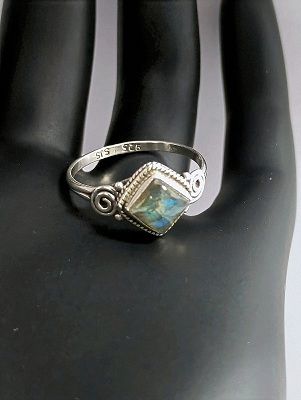 Anillo Plata 925 con Labradorita