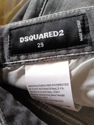 Pantalones Dsquared2 grises desgastados