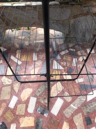 Tendedero plegable negro metal