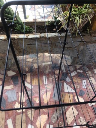 Tendedero plegable negro metal