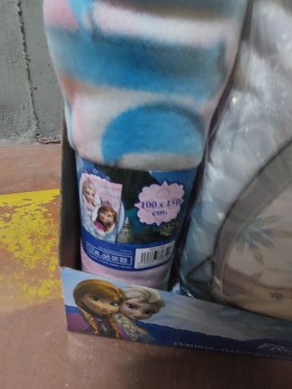 Manta y Cojín Frozen Elsa