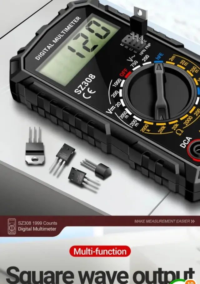 Multímetro Digital ANENG SZ308 1999 Cuentas