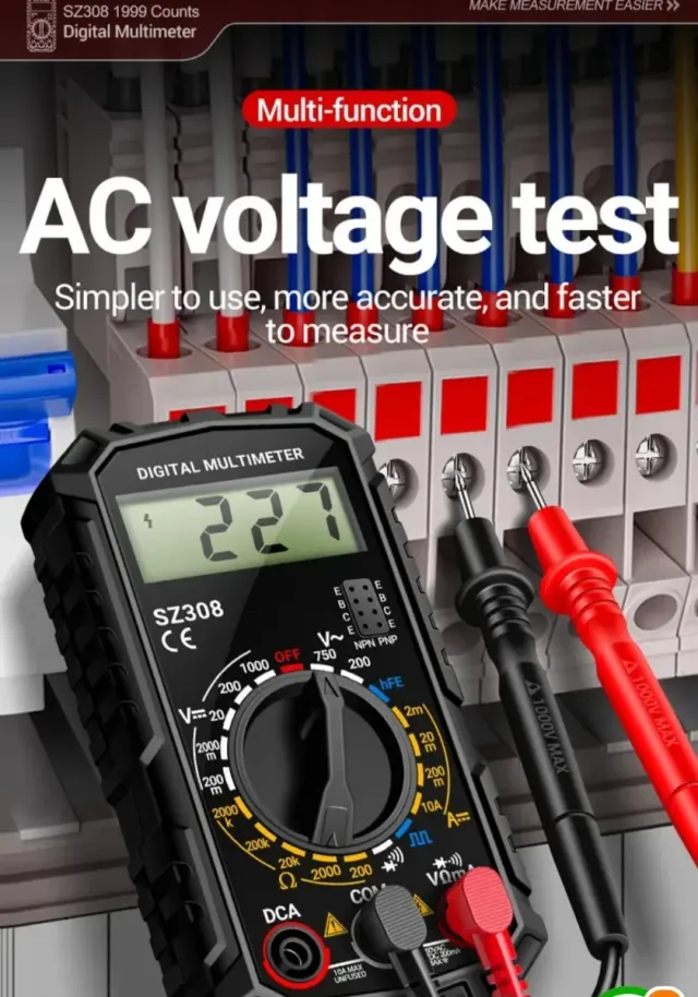 Multímetro Digital ANENG SZ308 1999 Cuentas