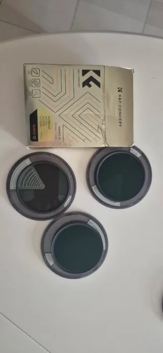 K&F CONCEPT Kit Filtri CPL ND8 ND64 77mm