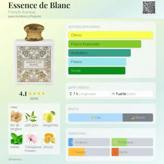 Perfume Árabe Essence de Blanc 100ml Precintado