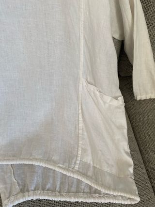 Camisa Lino Oversize Blanca